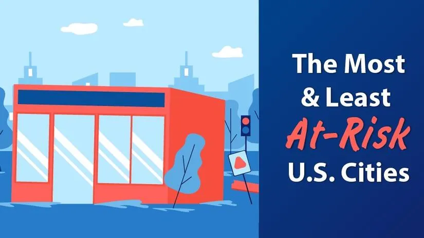 the least an most at risk cities blog hero image