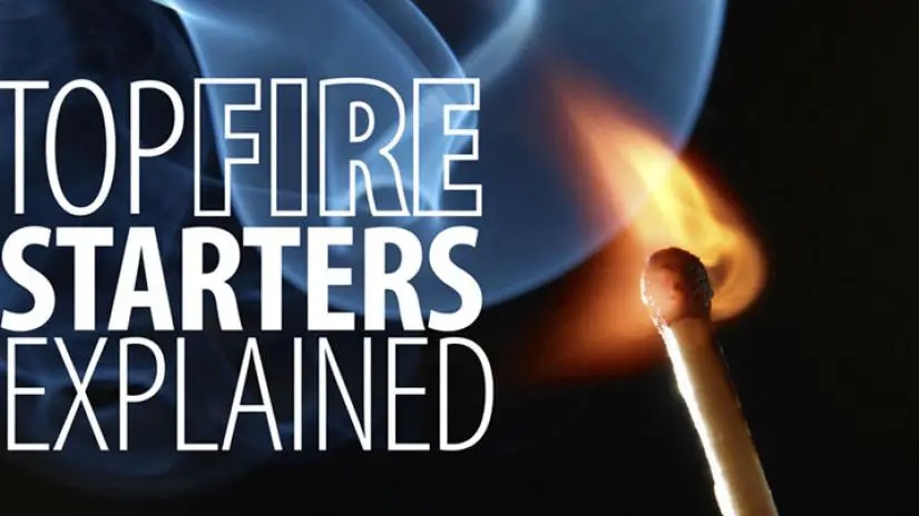 Common fire starters.